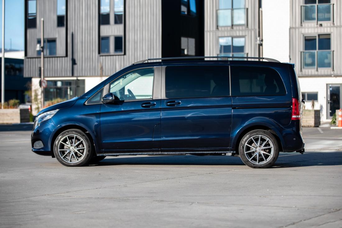 Mercedes-Benz V-Class luxury shuttle hire Queenstown, Dream Drives fleet photograph 2