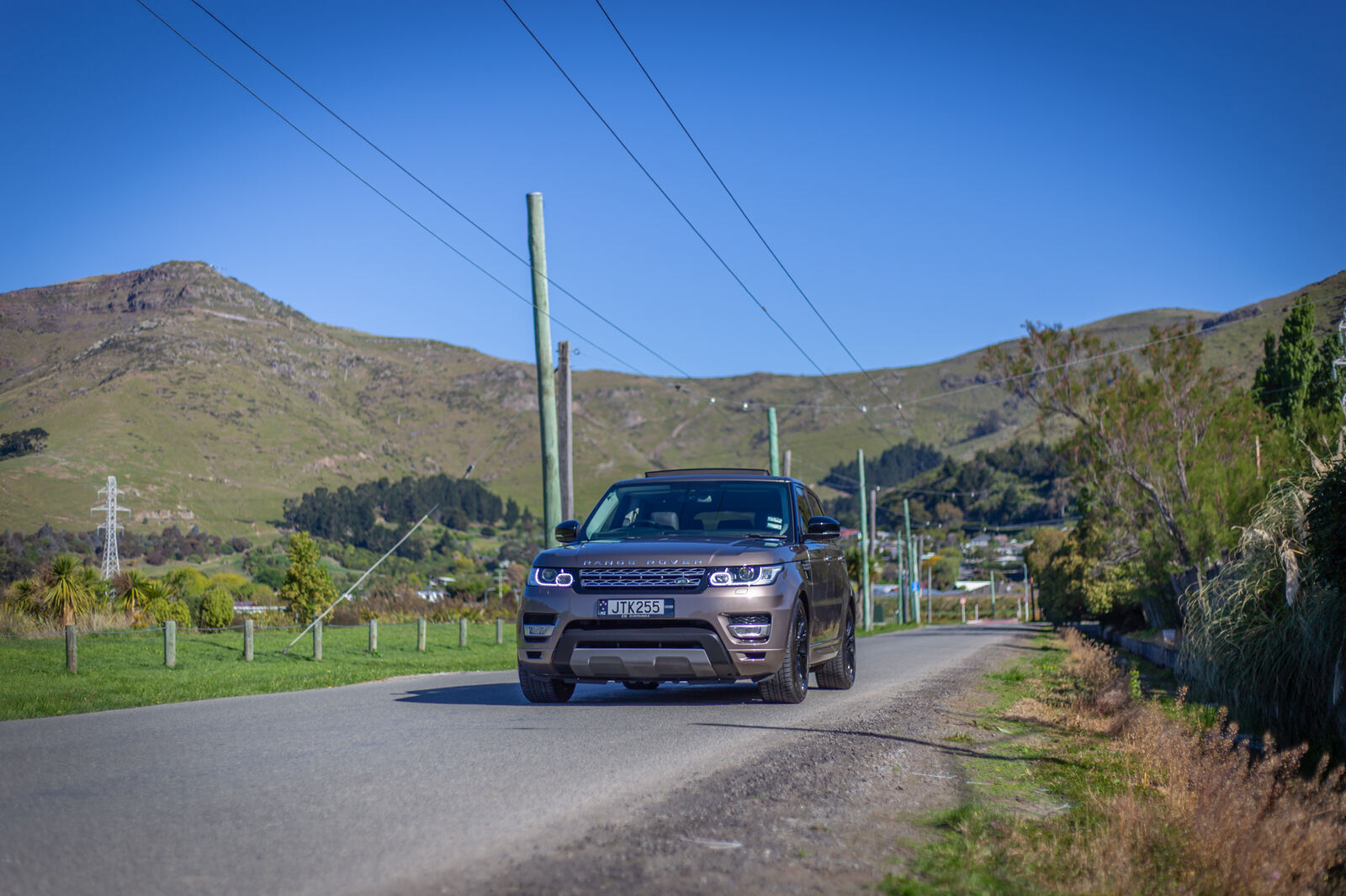 Range Rover Sport touring the South Island